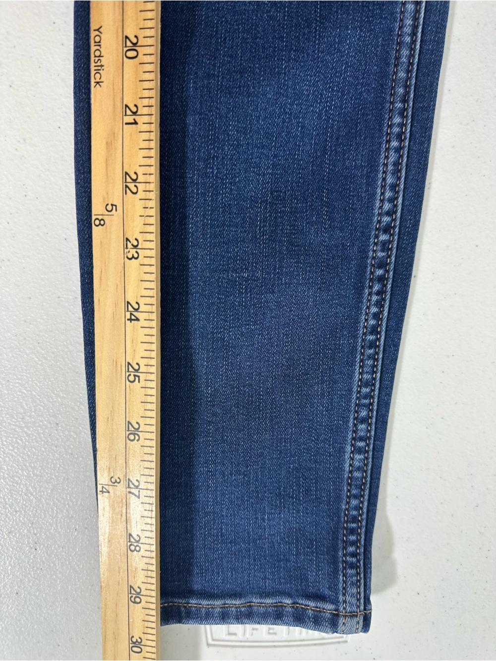 White House Black Market Womens Cashmere Denim High Rise Skinny Sz 6 Long Jeans - Picture 11 of 12
